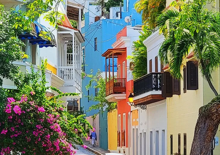 Colorful buildings in San Juan, Puerto Rico